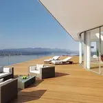 Espectacular terraza de la residencia de Roger Federer.