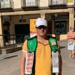 Antonio Sola, vendedor de la ONCE ha repartido premios del Cuponazo en Úbeda. ONCE