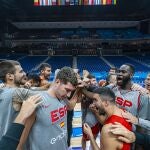 Último entrenamiento de la selección en el Mercedes-Benz Arena