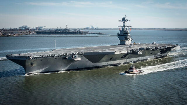 El portaaviones estadounidense «USS Gerald R. Ford»