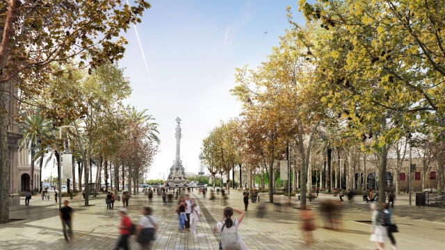Proyecto de reforma de las ramblas de Barcelona