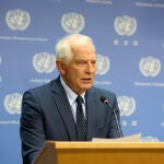 El alto representante de la UE, Josep Borell, en la Asamblea General de la ONU en Nueva York