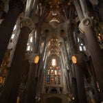 Interior de la catedral de la Sagrada Familia