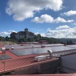 Los paneles en la bodega Cinco Jotas