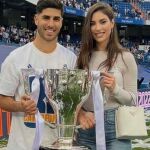 Sandra Garal, junto a Marco Asensio