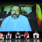 Los máximos representantes del sector farmacéutico durante la mesa de debate titulada “Farmacia comunitaria: aportando valor a la cadena del medicamento”, en el marco del 22 Congreso Nacional Farmacéutico