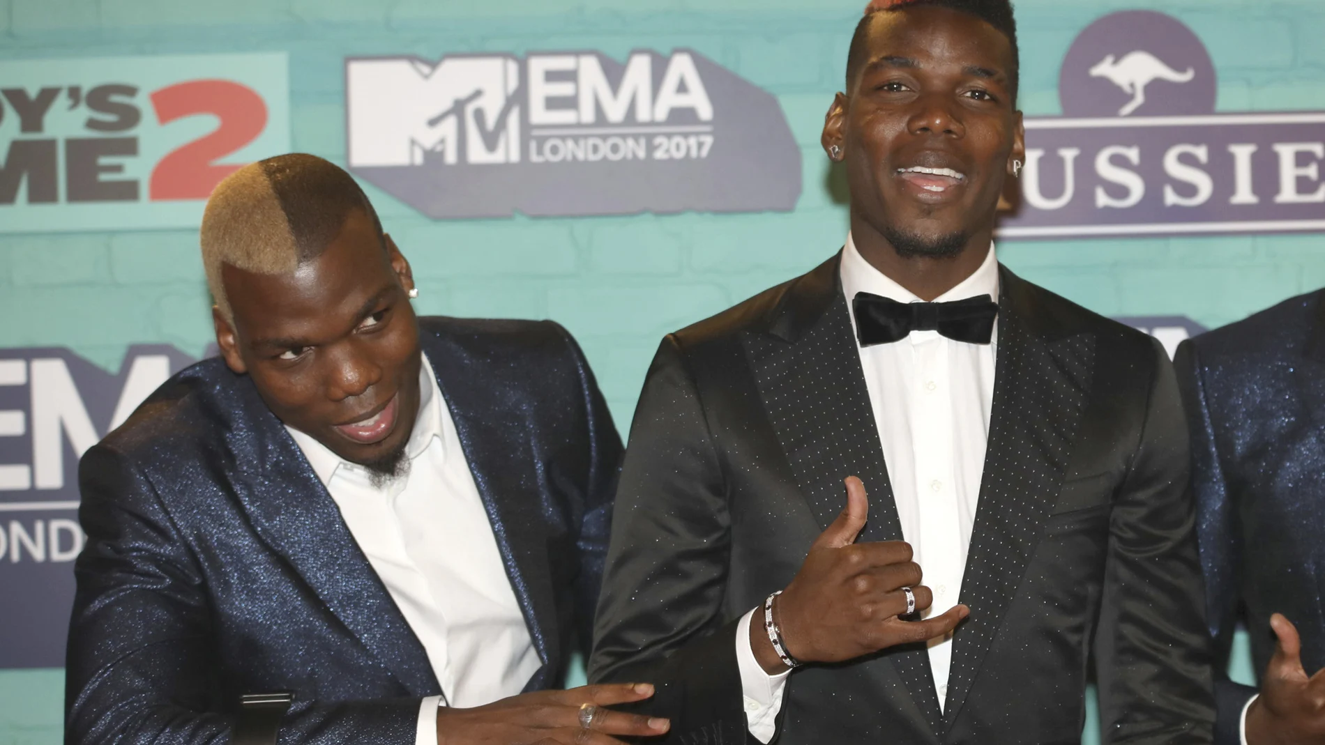 Mathias Pogba y Paul Pogba en un evento