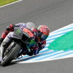 Fabio Quartararo, líder actual de MotoGP, en la primera sesión libre del Gran Premio de Japón