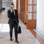 El consejero de Hacienda, Juan Bravo, en el Parlamento andaluz