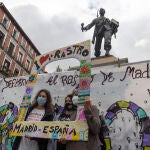 Comerciantes del Rastro de Madrid se concentran en la Plaza de Cascorro