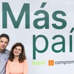 Íñigo Errejón, junto a Esperanza Gómez