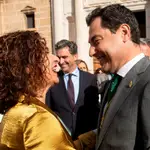 Juanma Moreno y María Jesús Montero