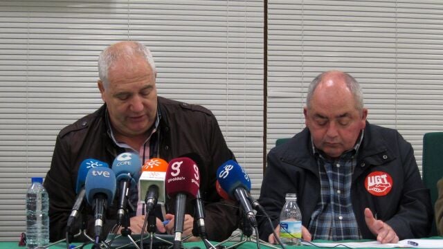 En la imagen, los ex líderes de CC OO-A y UGT-A, Francisco Carbonero y Manuel Pastrana, respectivamente15/11/2011
