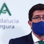 El vicepresidente de la Junta de Andalucía y consejero de Turismo, entre otras áreas, Juan Marín