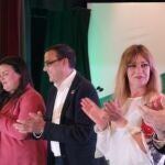 El ministro José Luis Ábalos, a la derecha de la imagen, estuvo el pasado sábado en Huelva, en un acto para conmemorar los cuarenta años de autonomía de la comunidad