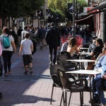 Ambiente y terrazas en el centro de Getafe.