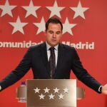 El vicepresidente, consejero de Deportes, Transparencia y portavoz de la Comunidad de Madrid, Ignacio Aguado
