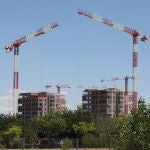 Edificio en construcción en Madrid 