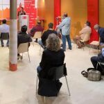 Imagen de una de las reuniones que Hacer más PSOE ha mantenido en agrupaciones locales