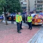 Sanitarios atendieron al joven herido en Ciudad Lineal