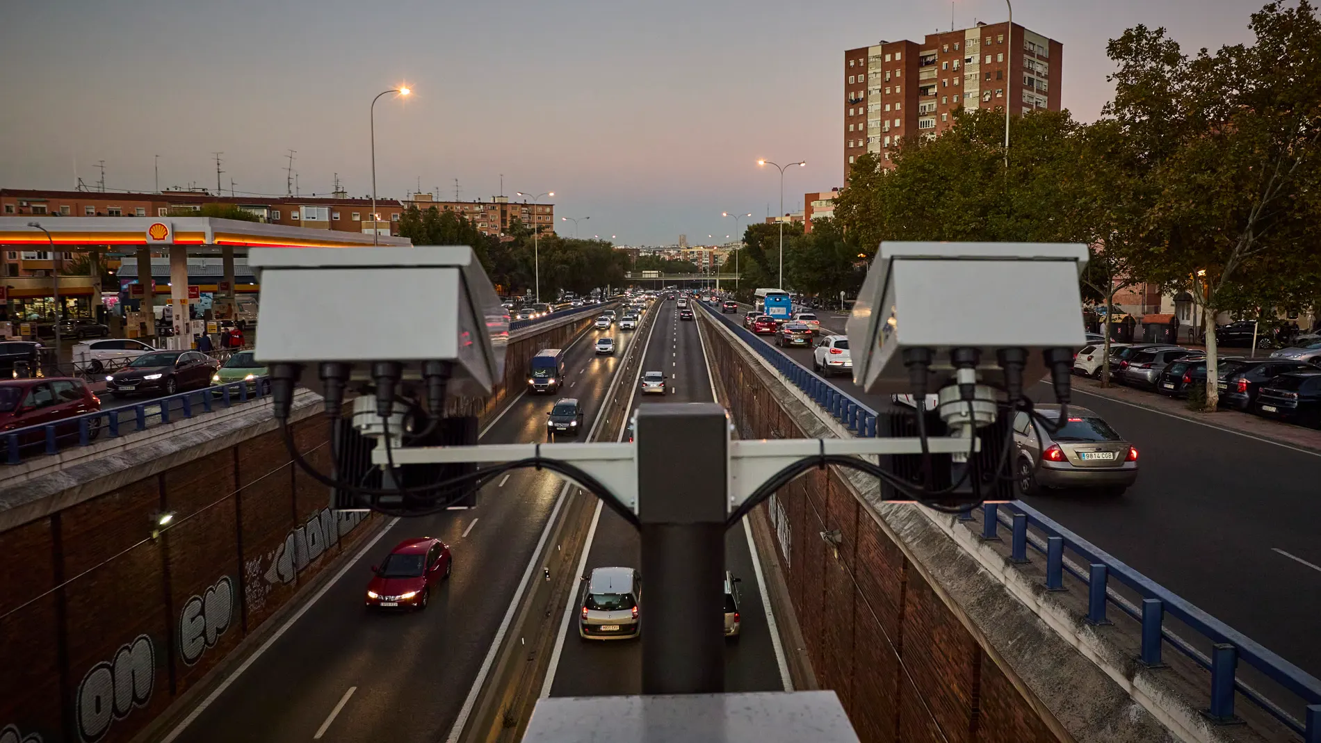 Plaza Elíptica, una de las zonas de Madrid controladas por cámaras