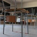 Imagen del interior de un aula vacía