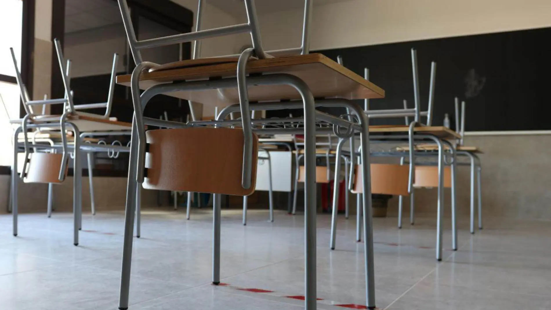 Imagen del interior de un aula vacía
