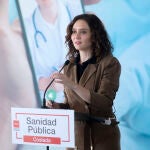 La presidenta de la Comunidad de Madrid, Isabel Díaz Ayuso