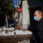 Restos de la nevada caída en la capital por Filomena