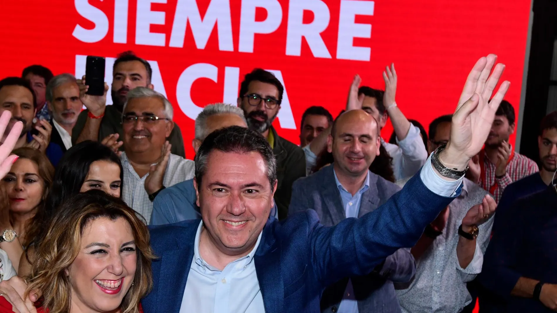 Susana Díaz, junto a Juan Espadas, en una imagen de archivo