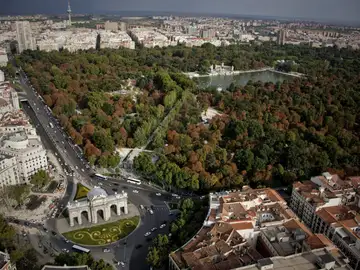 Vista aérea de la ciudad de Madrid Vista aérea de la ciudad de Madrid