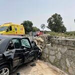 Imagen del accidente en Galapagar