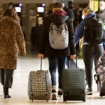 Llegada de un vuelo procedente de Londres al aeropuerto de Barajas