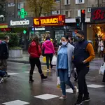 Ambiente en un barrio del centro de Madrid