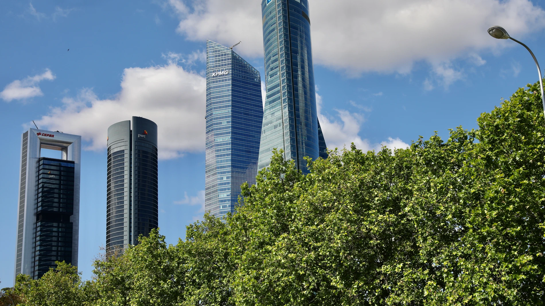 Las cuatro torres de la Castellana. Área empresarial.