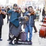Músicos callejeros