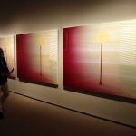 La imagen muestra obras que forman parte de la exposición del XIV Certamen Fundación Unicaja de Artes Plásticas