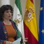 En la imagen, la portavoz de Adelante Andalucía, Teresa Rodríguez