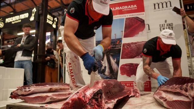 Ronqueo de atún en el Mercado de San Miguel