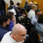 Imagen de los asaltantes al centro cultural Blanquerna de Madrid durante el juicio en la Audiencia Provincial de Madrid