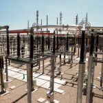 Vista de una estación eléctrica en Madrid
