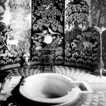 Imagen de conjunto del baño de Rateau en el Palacio de Liria