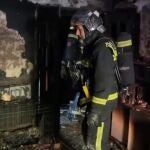 Incendio en una vivienda de Alcalá de Henares