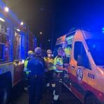 Atención al herido en Madrid