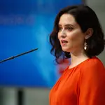 La presidenta de la Comunidad de Madrid, Isabel Díaz Ayuso