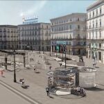 Recreación de la remodelación de la Puerta del Sol