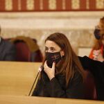 La socialista Sonia Gaya, en el Ayuntamiento de la capital hispalense