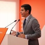 El portavoz parlamentario andaluz de Ciudadanos (Cs), Sergio Romero.