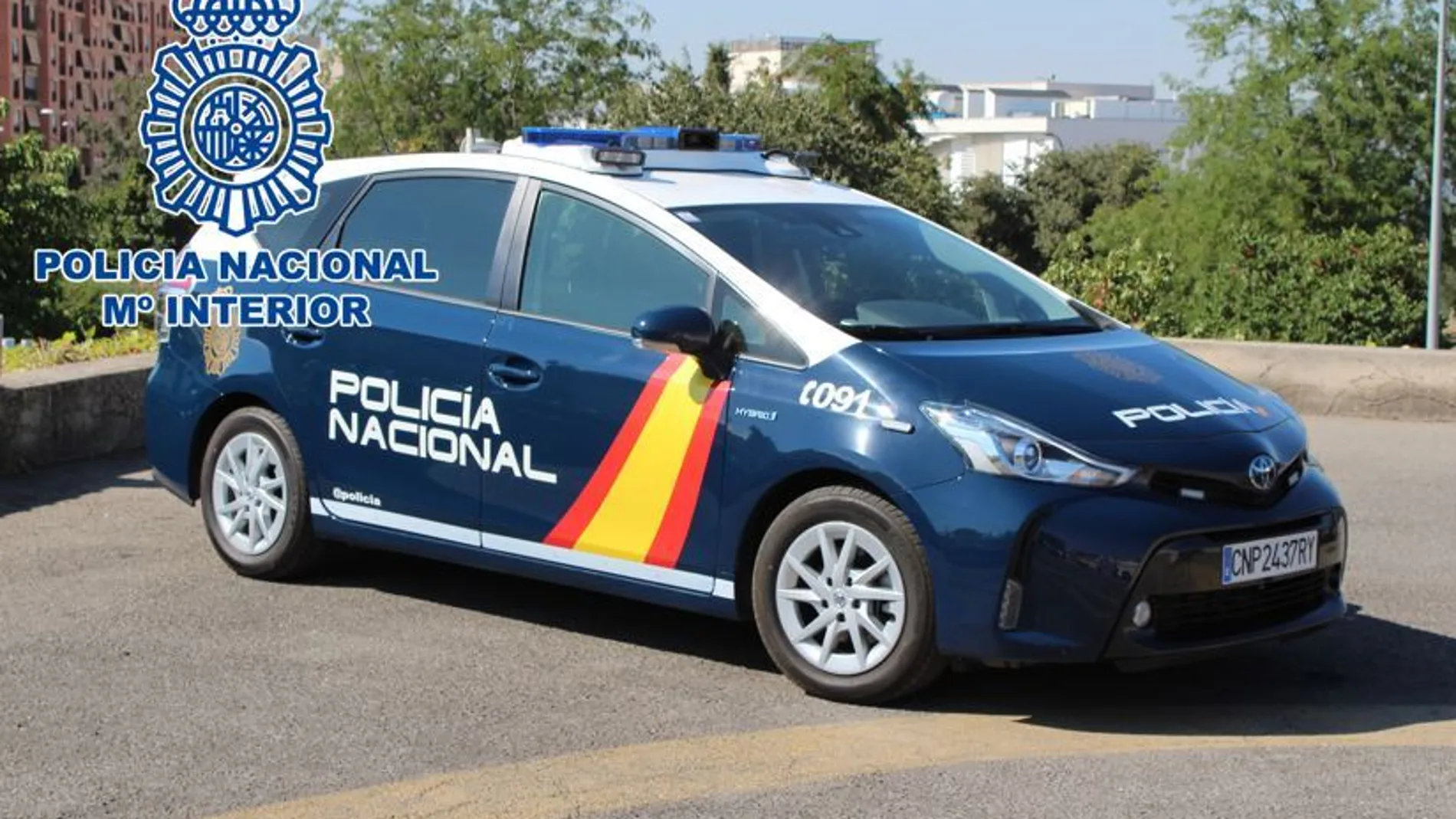 Coche patrulla de la Policía Nacional