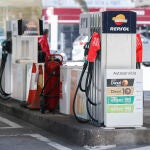 Vista de una gasolinera en Madrid